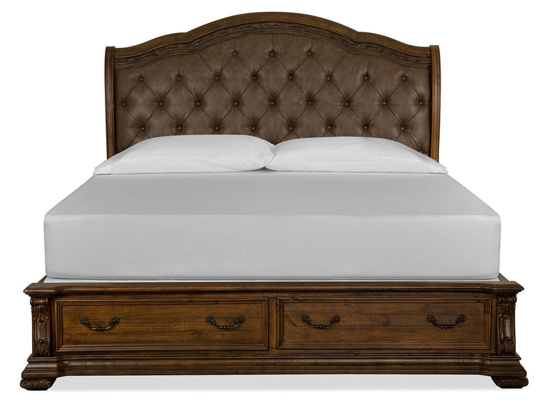Durango - Upholstered Sleigh Storage Bed