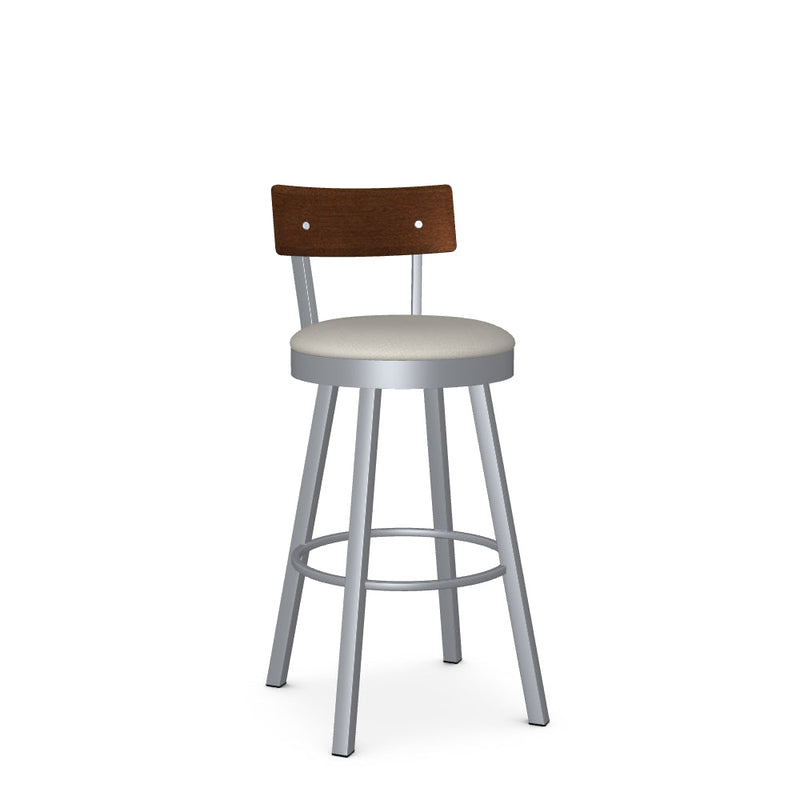 Lauren Swivel Bar Stool-Upholstered