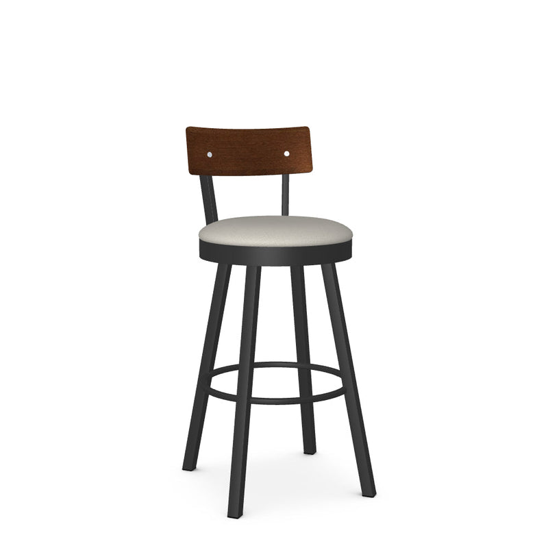 Lauren Swivel Bar Stool-Upholstered