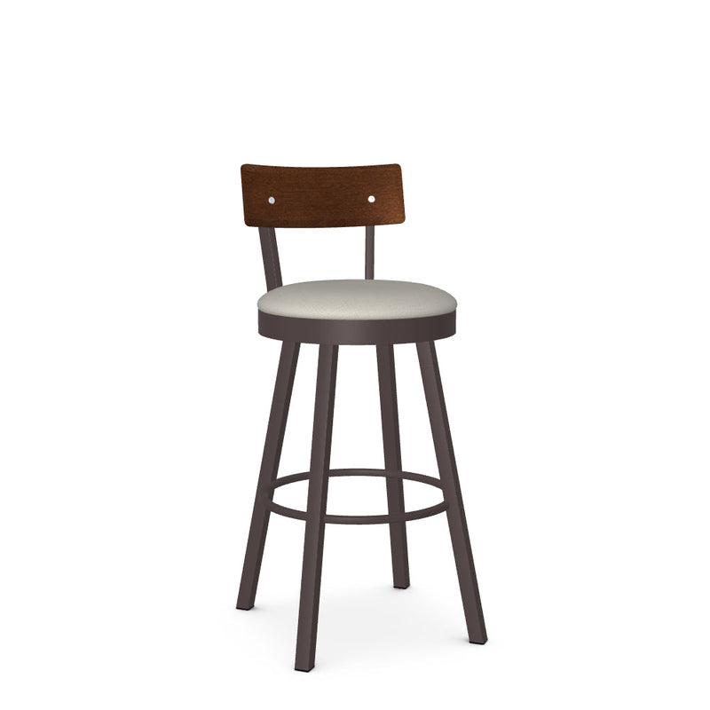 Lauren Swivel Bar Stool-Upholstered