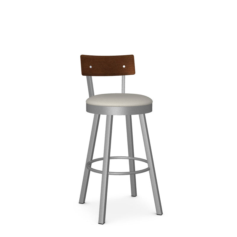 Lauren Swivel Bar Stool-Upholstered