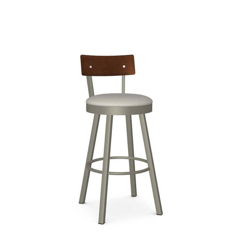 Lauren Swivel Bar Stool-Upholstered
