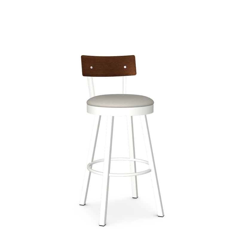 Lauren Swivel Bar Stool-Upholstered
