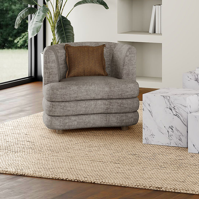 Dorian Accent Chair Dark Taupe
