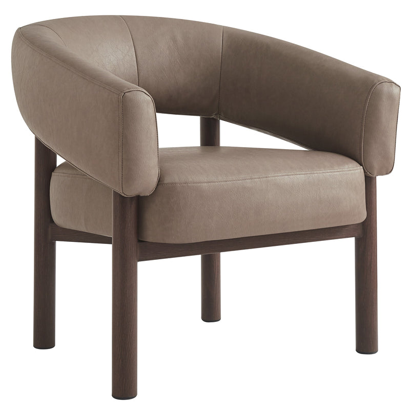 Allegra Accent Chair Dark Taupe