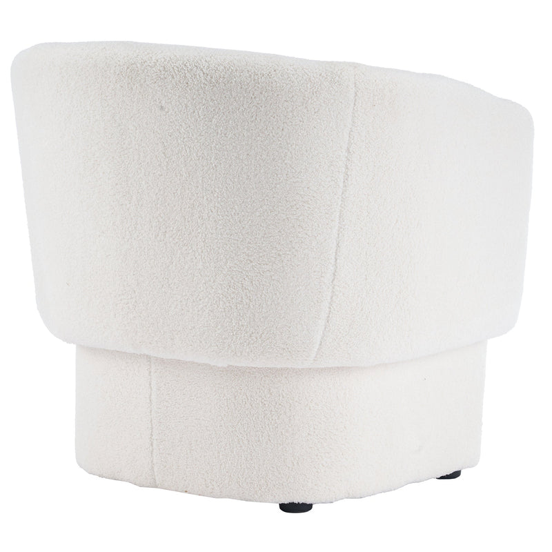Sheri Accent Chair White Boucle