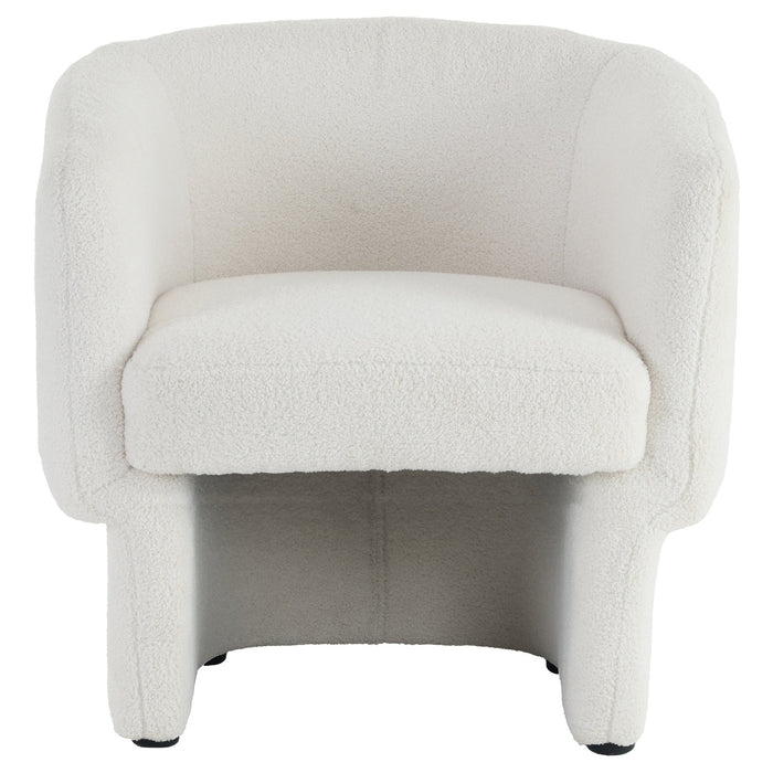 Sheri Accent Chair White Boucle