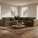 Swift - Classic L Modular Sectional - Dark Green