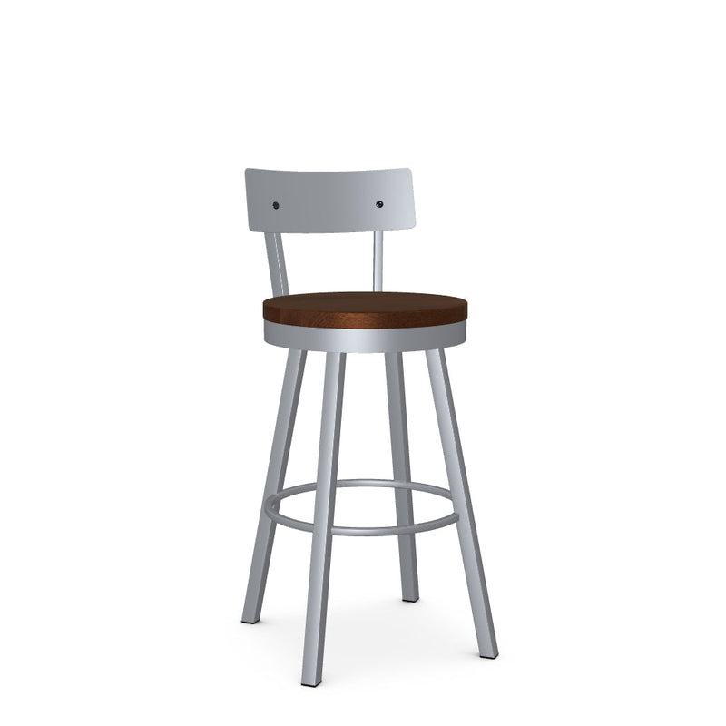 Lauren Swivel Bar Stool- Wood