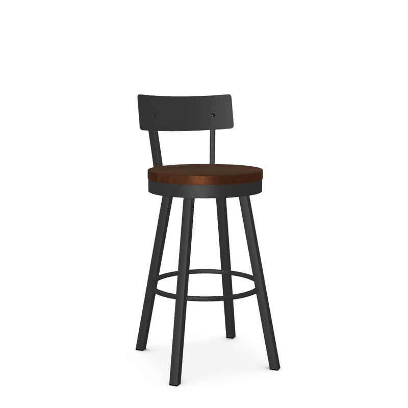Lauren Swivel Bar Stool- Wood
