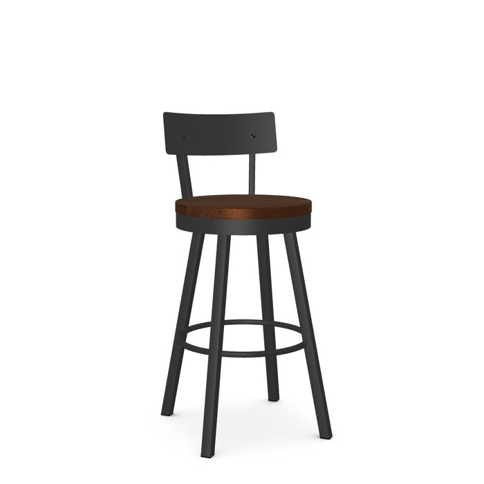 Lauren Swivel Bar Stool- Wood