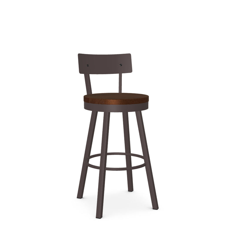Lauren Swivel Bar Stool- Wood