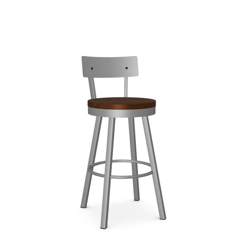 Lauren Swivel Bar Stool- Wood