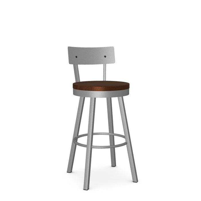 Lauren Swivel Bar Stool- Wood