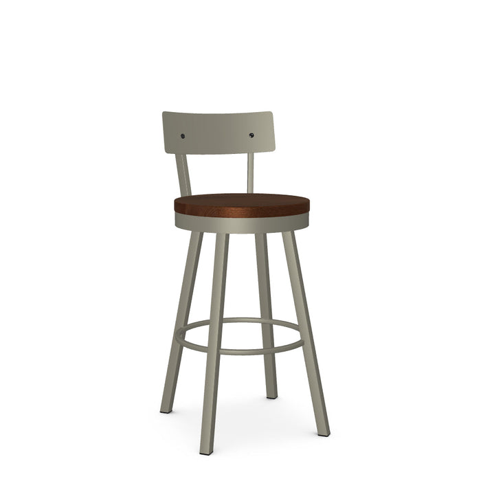 Lauren Swivel Bar Stool- Wood