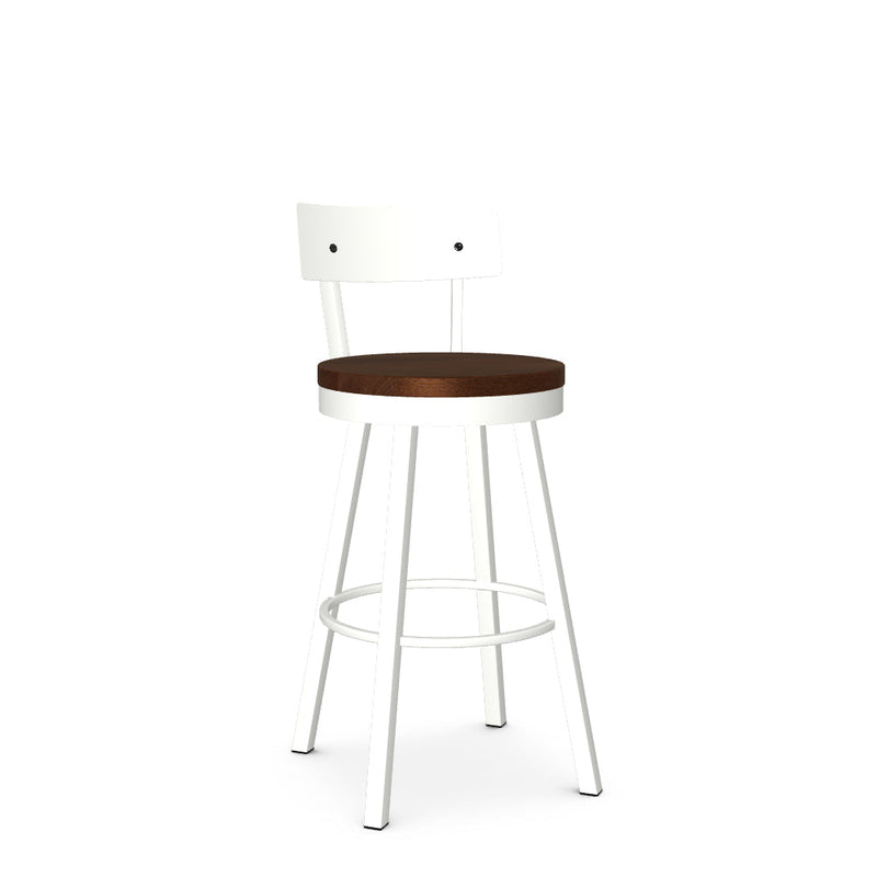 Lauren Swivel Bar Stool- Wood