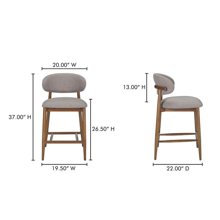 Ellie - Counter Stool - Light Brown