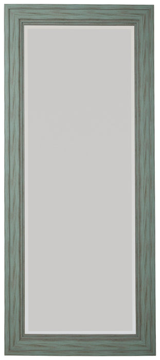 Jacee Floor Mirror - Antique Teal