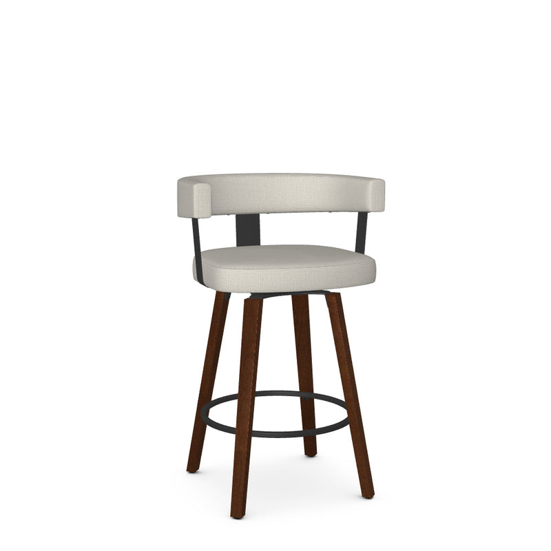 Fletcher Swivel Counter Stool-Upholstered