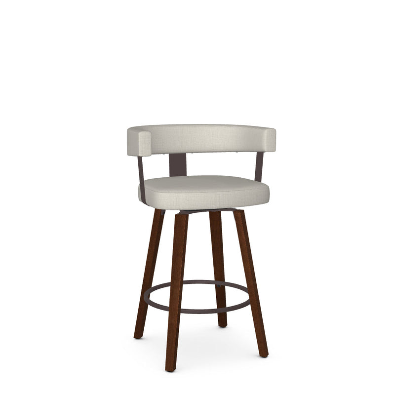 Fletcher Swivel Counter Stool-Upholstered