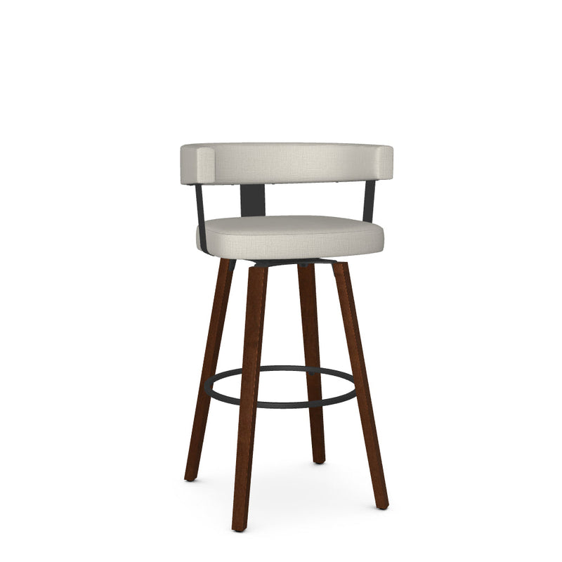 Fletcher Swivel Bar Stool-Upholstered