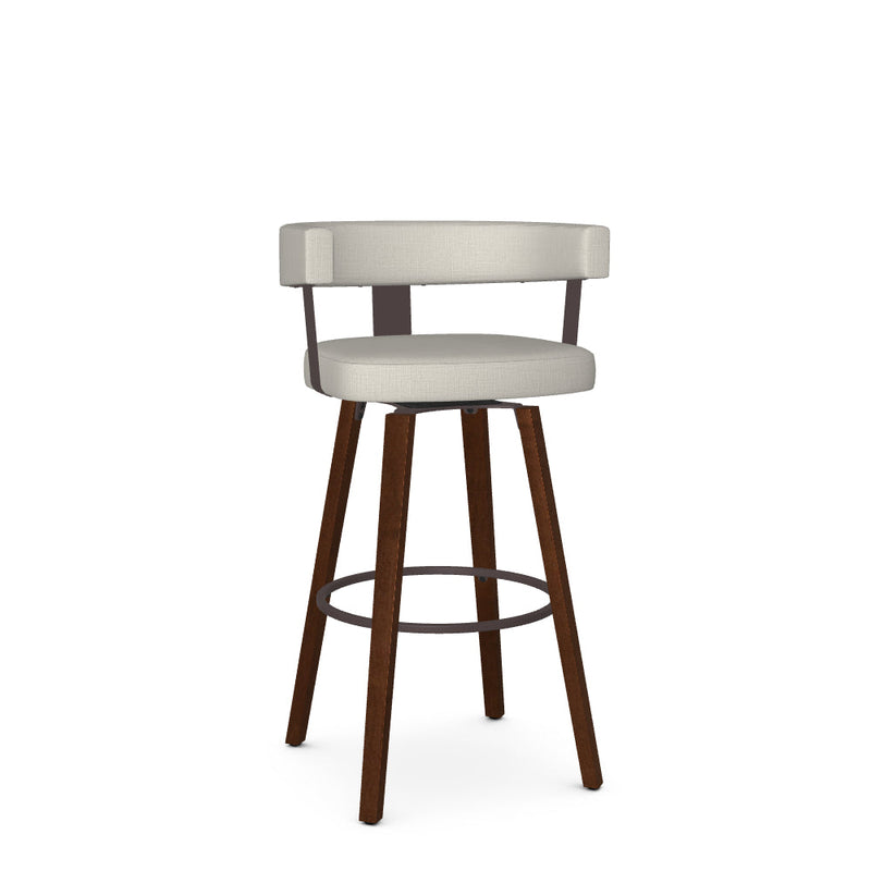 Fletcher Swivel Bar Stool-Upholstered