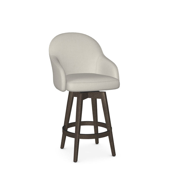 Collin Swivel Counter Stool-Upholstered