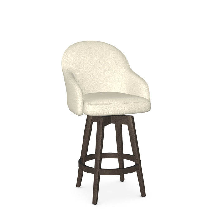 Collin Swivel Counter Stool-Upholstered