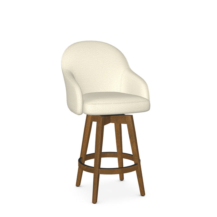 Collin Swivel Counter Stool-Upholstered