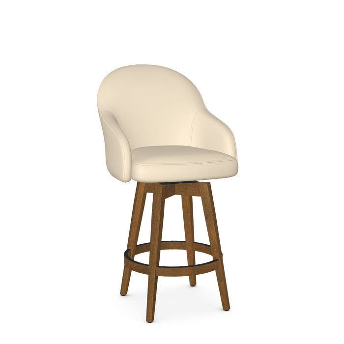 Collin Swivel Counter Stool-Upholstered