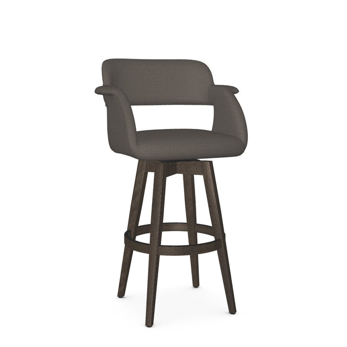 Joshua Swivel Bar Stool-Upholstered