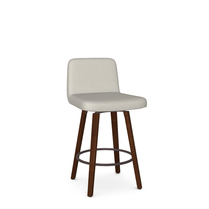 Visconti Swivel Counter Stool-Upholstered