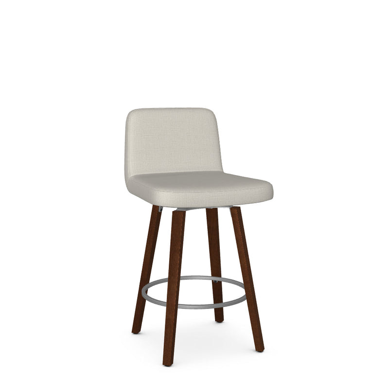 Visconti Swivel Counter Stool-Upholstered