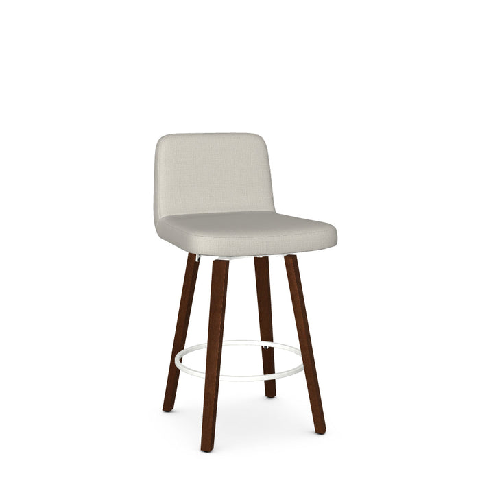 Visconti Swivel Counter Stool-Upholstered
