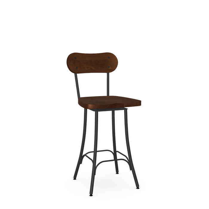 Bean Swivel Counter Stool- Wood