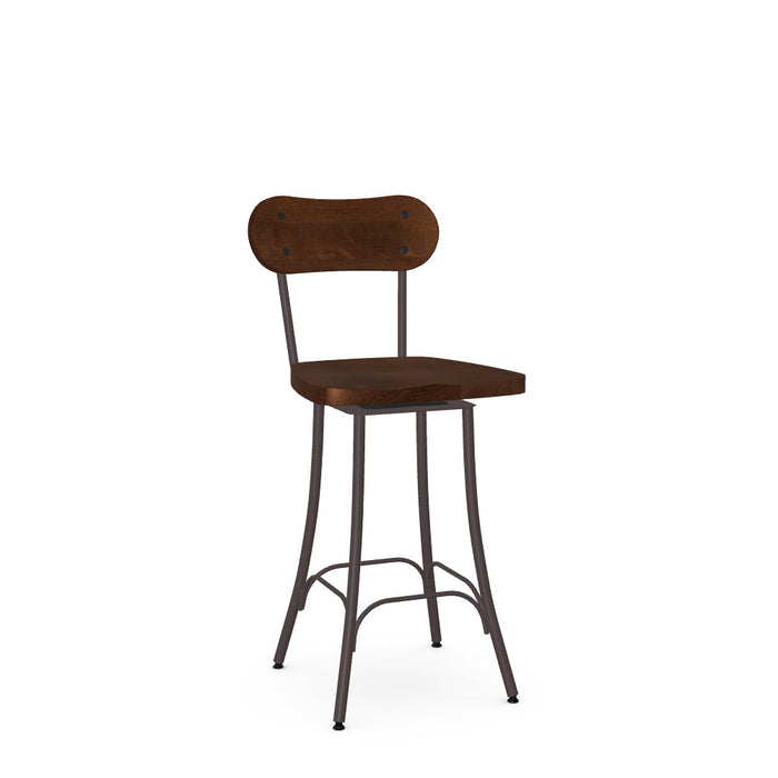 Bean Swivel Counter Stool- Wood