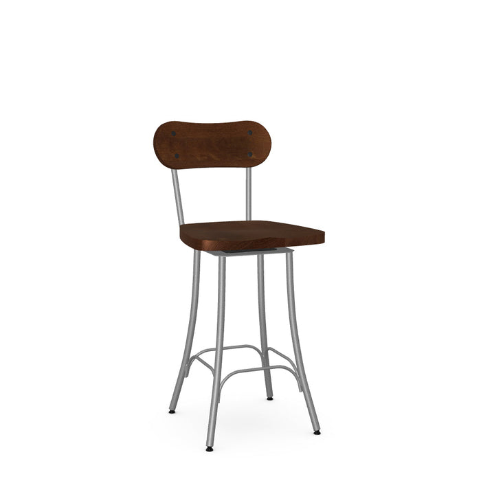 Bean Swivel Counter Stool- Wood