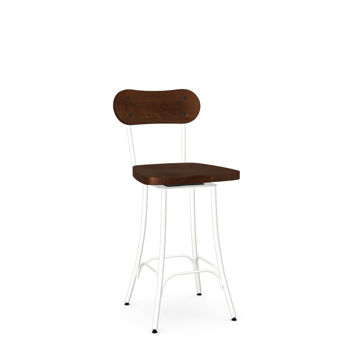 Bean Swivel Counter Stool- Wood