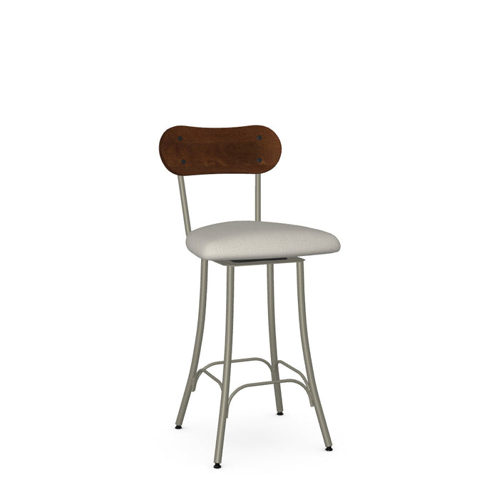 Bean Swivel Counter Stool-Upholstered