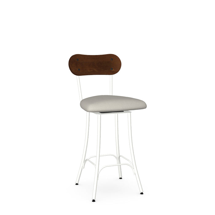 Bean Swivel Counter Stool-Upholstered