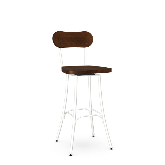 Bean Swivel Bar Stool- Wood