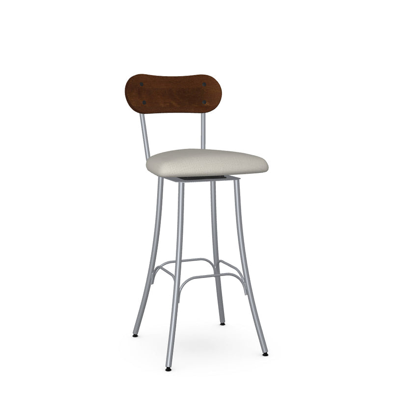 Bean Swivel Bar Stool-Upholstered