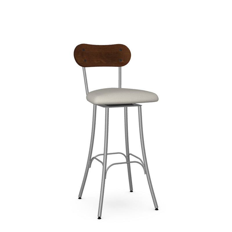 Bean Swivel Bar Stool-Upholstered