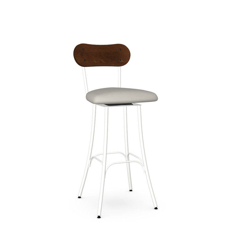 Bean Swivel Bar Stool-Upholstered