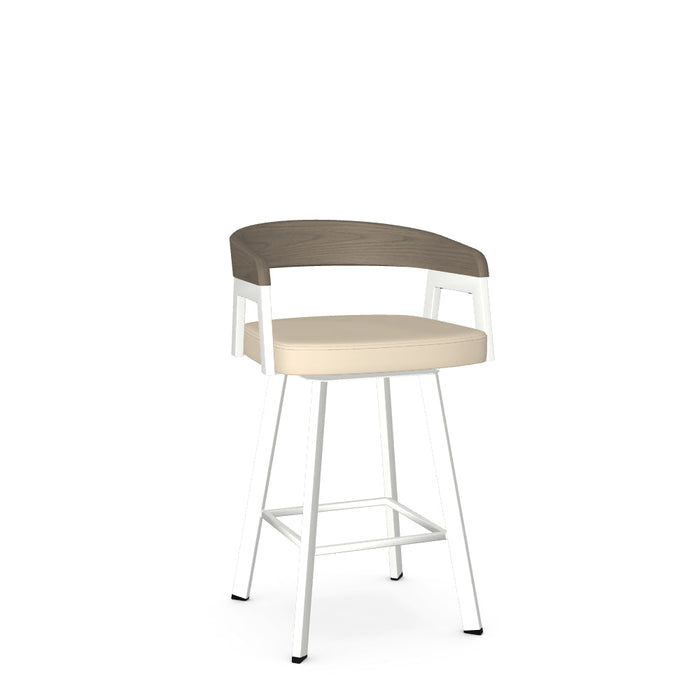 Carmela Swivel Counter Stool-Upholstered