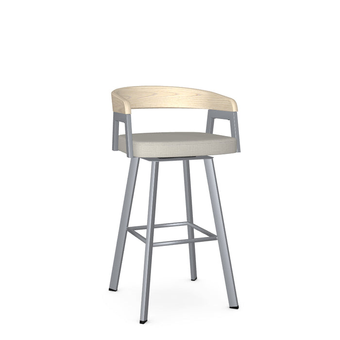 Carmela Swivel Bar Stool-Upholstered