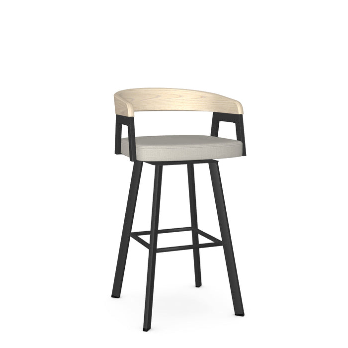 Carmela Swivel Bar Stool-Upholstered