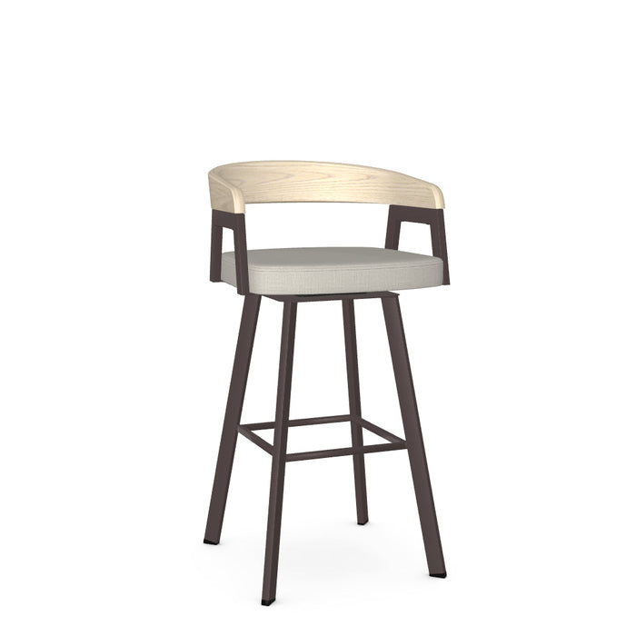 Carmela Swivel Bar Stool-Upholstered