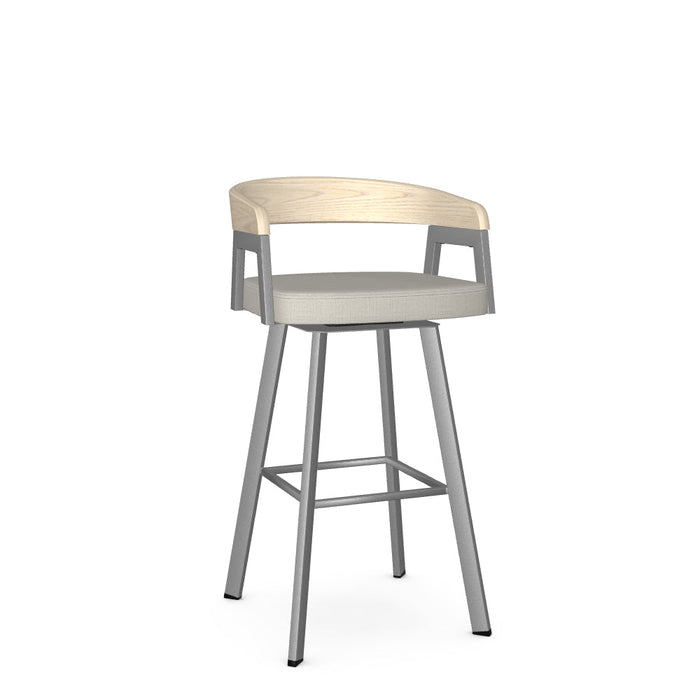 Carmela Swivel Bar Stool-Upholstered