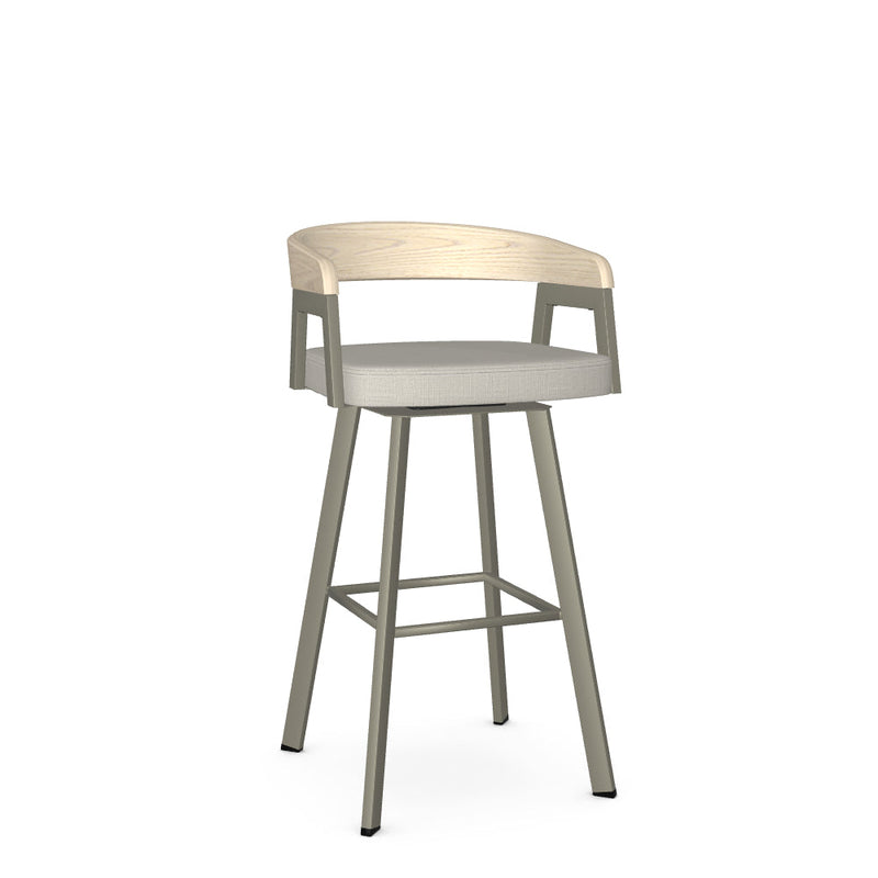 Carmela Swivel Bar Stool-Upholstered